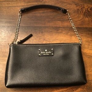 Kate Spade Black Leather Chain Shoulder Bag